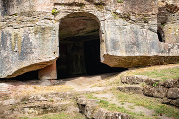 Felskammern in der Burgruine Neuwindstein