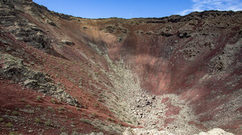 die Caldera des Montaña de las Nueces