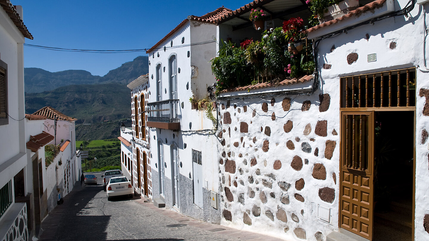 schöne Gassen in idyllischer Lage in Santa Lucía de Tirajana auf Gran Canaria