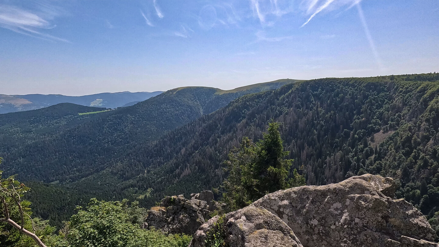 Panorama von den Spitzfelsen zum Hohneck