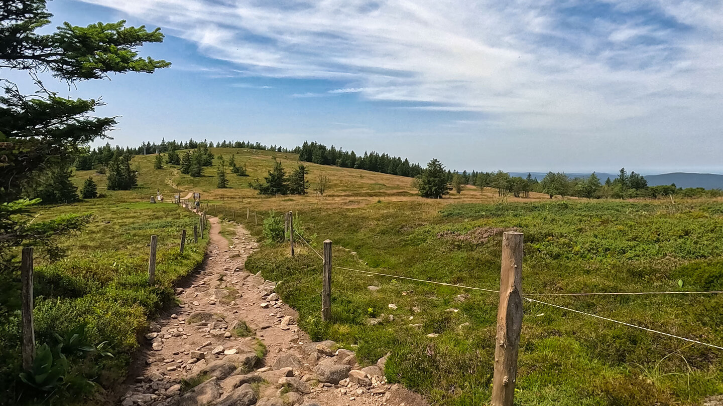 Wanderroute beim Collet du Tanet