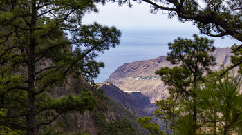 Blick vom Mirador del Morro de los Gatos zur Küste bei Tazacorte