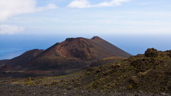 Blick auf den Volcán Teneguía auf La Palma