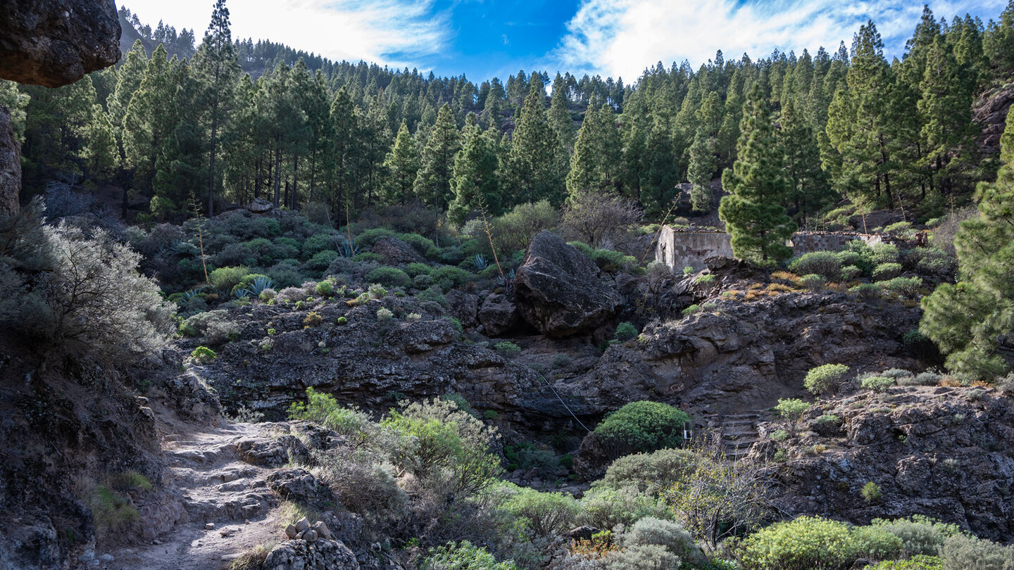 Ruinenhaus im Barranco del Agua