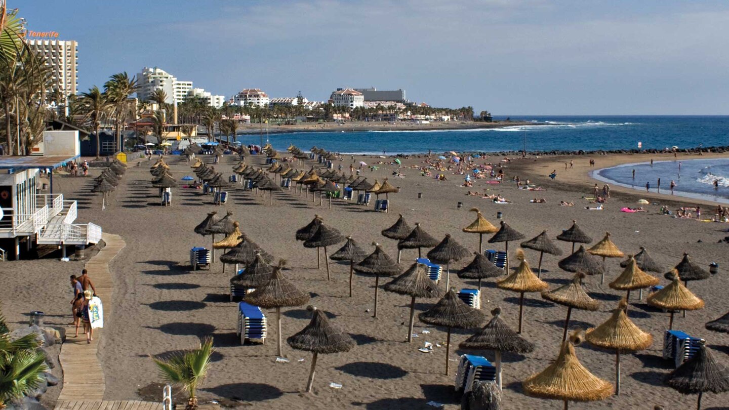 Strand bei Playa de las Américas auf Teneriffa