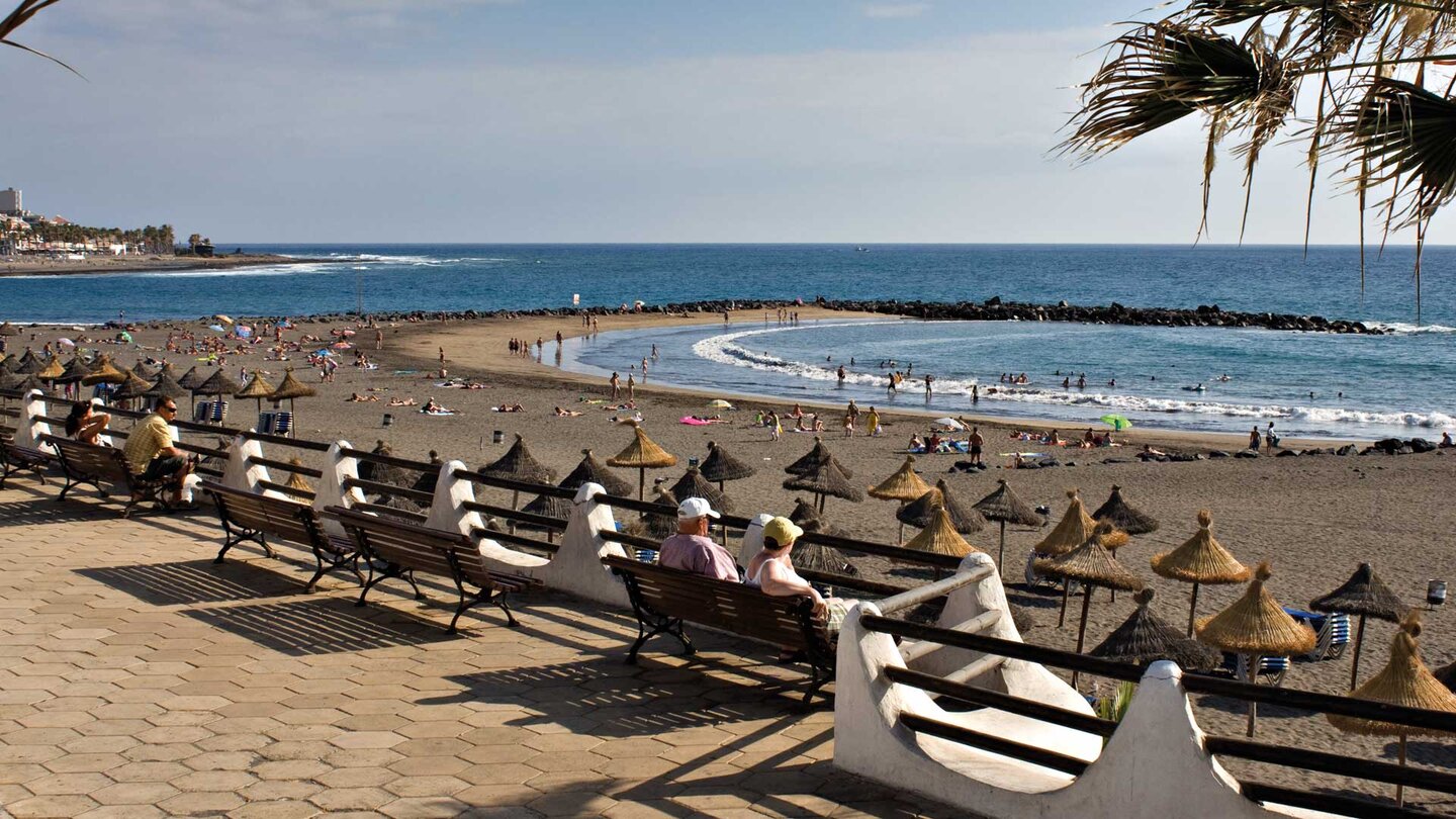 Blick über die Strände bei Playa de las Américas