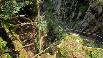 Route durch die Felsformationen der Hirschsteine