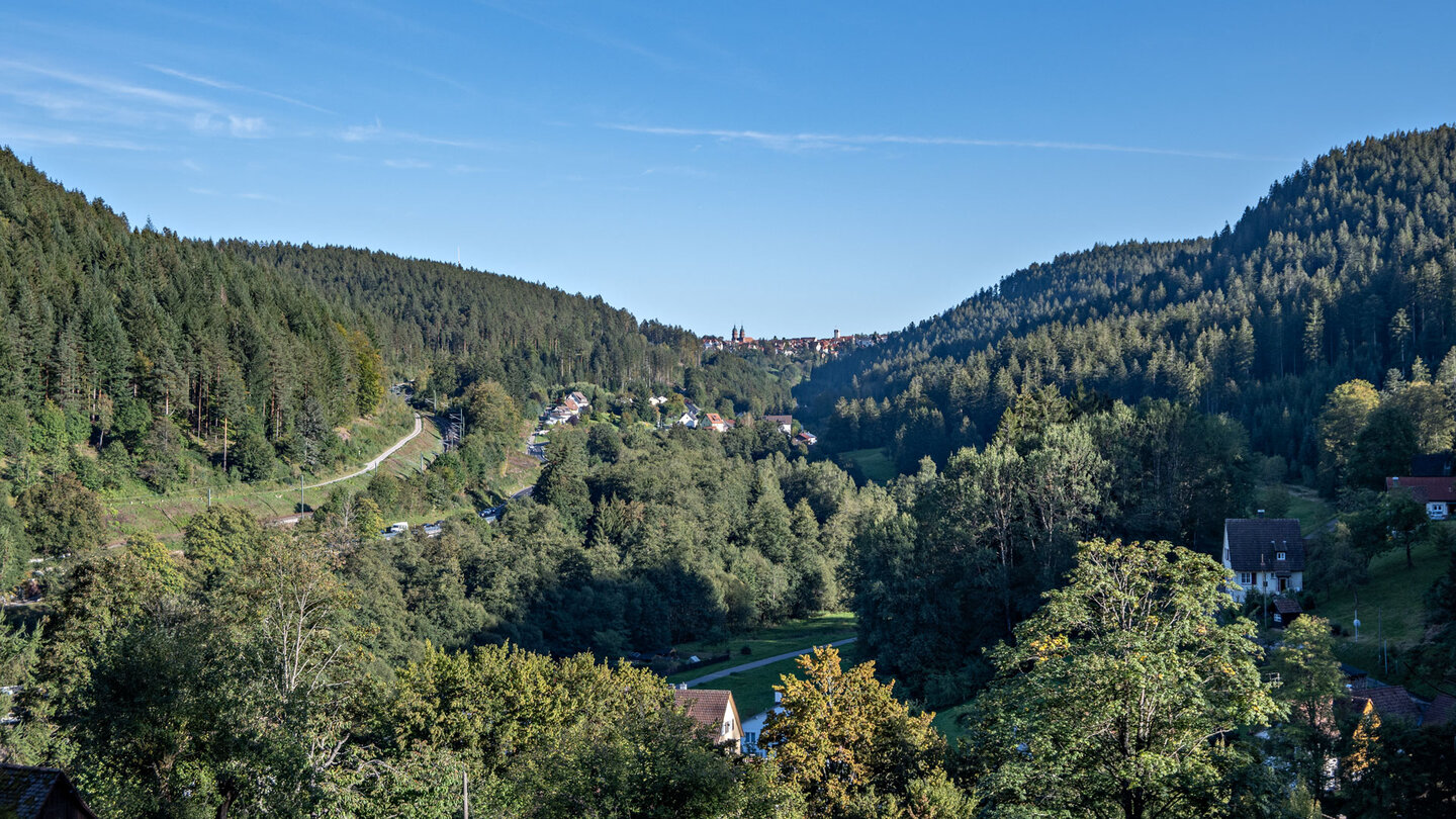 Ausblick vom Wanderweg nahe dem Klopfplatz