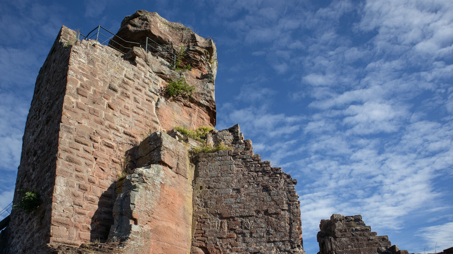 Ruine Château du Hohenbourg im nördlichen Elsass