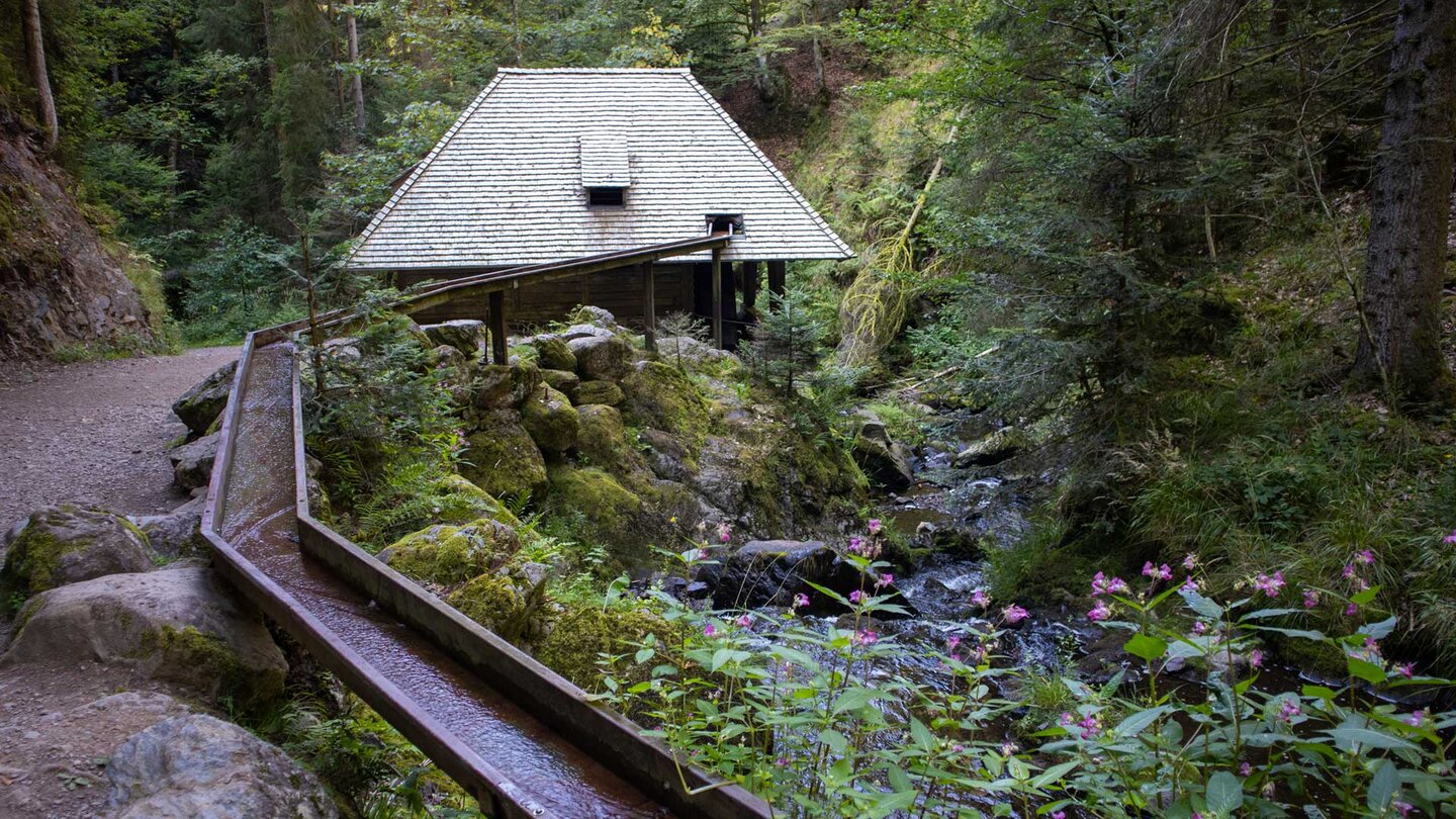 die Großjockenmühle in der Ravennaschlucht