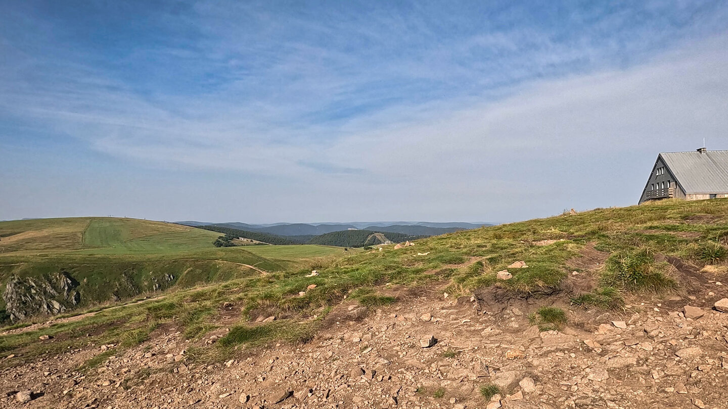 Blick über die Route des Crêtes vom Le Hohneck