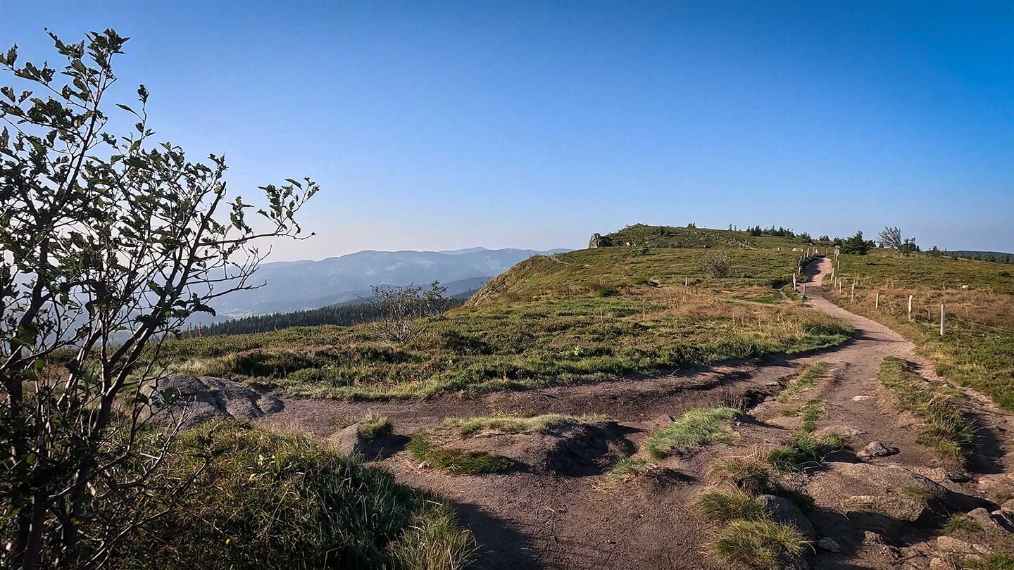 Wanderroute übers Hochplateau beim Gazon du Faing