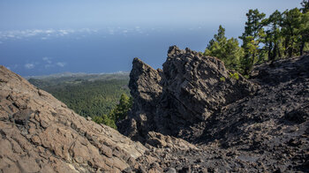 vulkanische Dome am Gipfel des Pico Nambroque