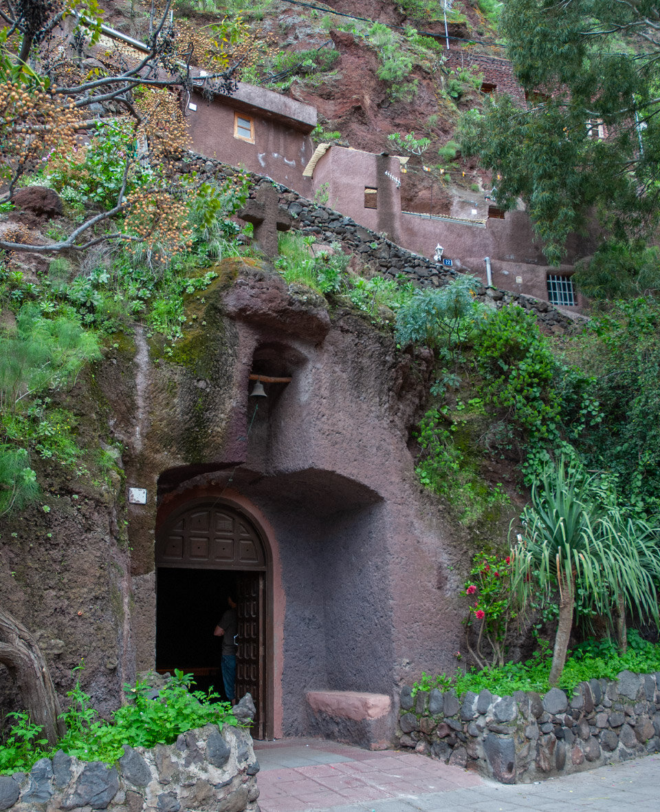 die Kirche bei den Cuevas Bermejas auf Gran Canaria