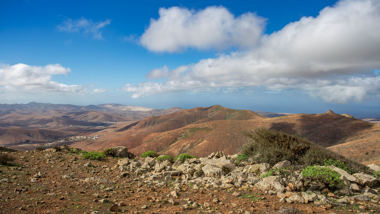 Blick vom Gran Monataña auf die Orte Toto und Pajara