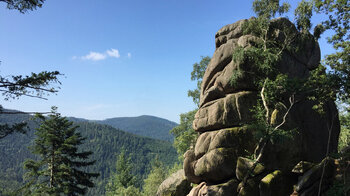 Falkenfelsen bei der Bühlerhöhe im Nordschwarzwald