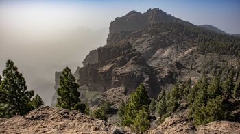 Ausblick auf den El Campanario vom Pico de las Nieves