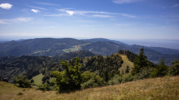 Ausblick über den Wegverlauf des Westwegs zum Hohekelch