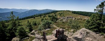 Blick vom Le Tanet entlang der Route des Crêtes