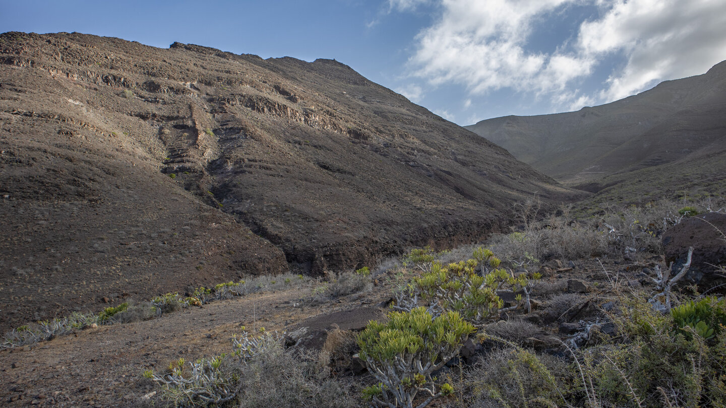 der untere Abschnitt der Wanderung im Barranco de la Poceta