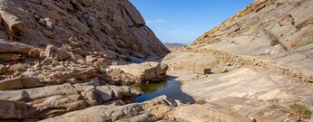 zerklüftete Felswände im Barranco de Malpaso