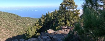 Ausblick über den Barranco de Gallegos auf den Atlantik