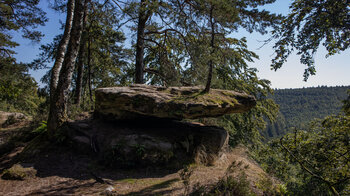 Blick vom Plateau des Altschlossfelsens