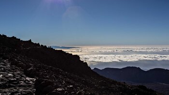 Blick vom Wanderweg zum Mirador de Pico Viejo auf Gran Canaria