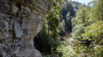 Ausblick auf die Wutach auf dem Schluchtensteig