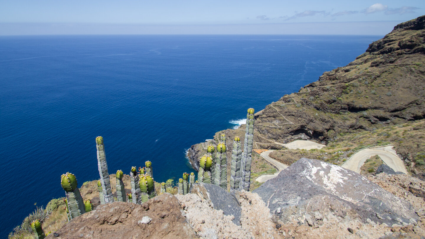 Blick vom Morro de las Salinas in Richtung der Piratenbucht