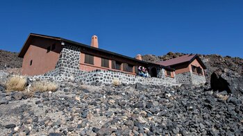 die Berghütte Altavista im Teide Nationalpark auf Teneriffa