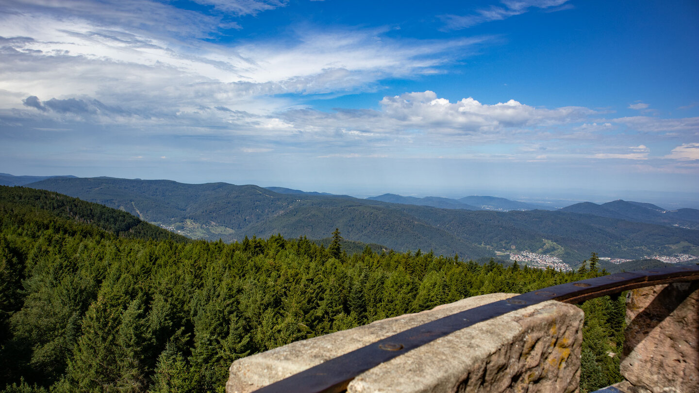 traumhafter Panoramablick vom Hohlohturm