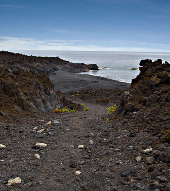 der Weg zum Playa Echentive auf La Palma