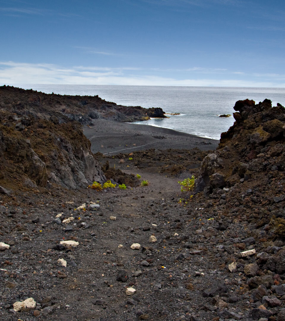 der Weg zum Playa Echentive auf La Palma