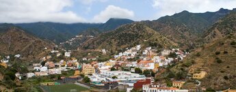 der Ort Vallehermoso auf La Gomera