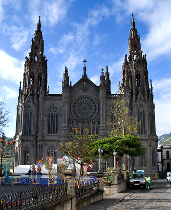 die Kirche Parroquia de San Juan Bautista in Arucas auf Gran Canaria