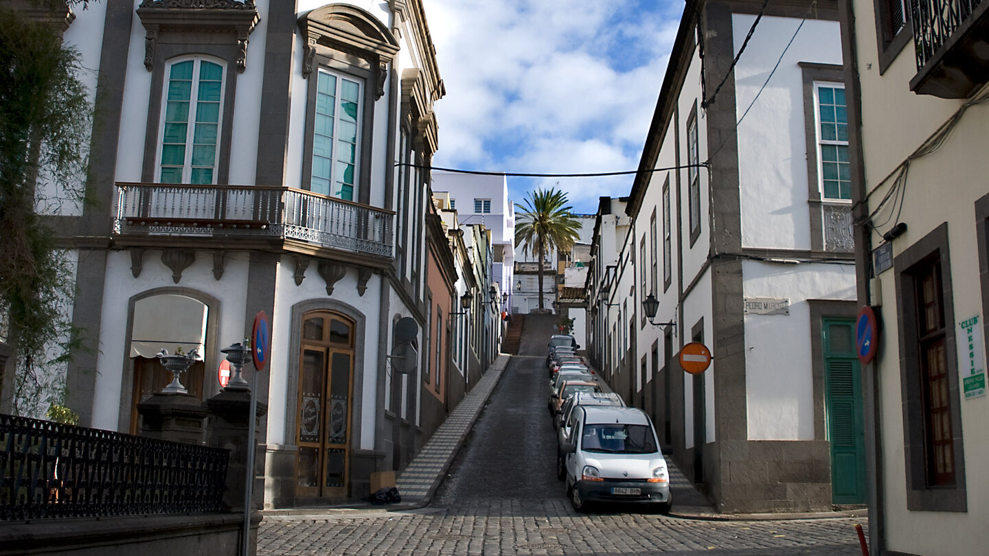 typische Gasse in Arucas auf Gran Canaria