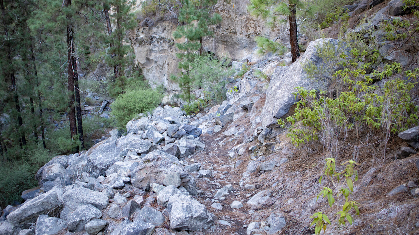 Abwanderung in die Schlucht Hoya el Pozo