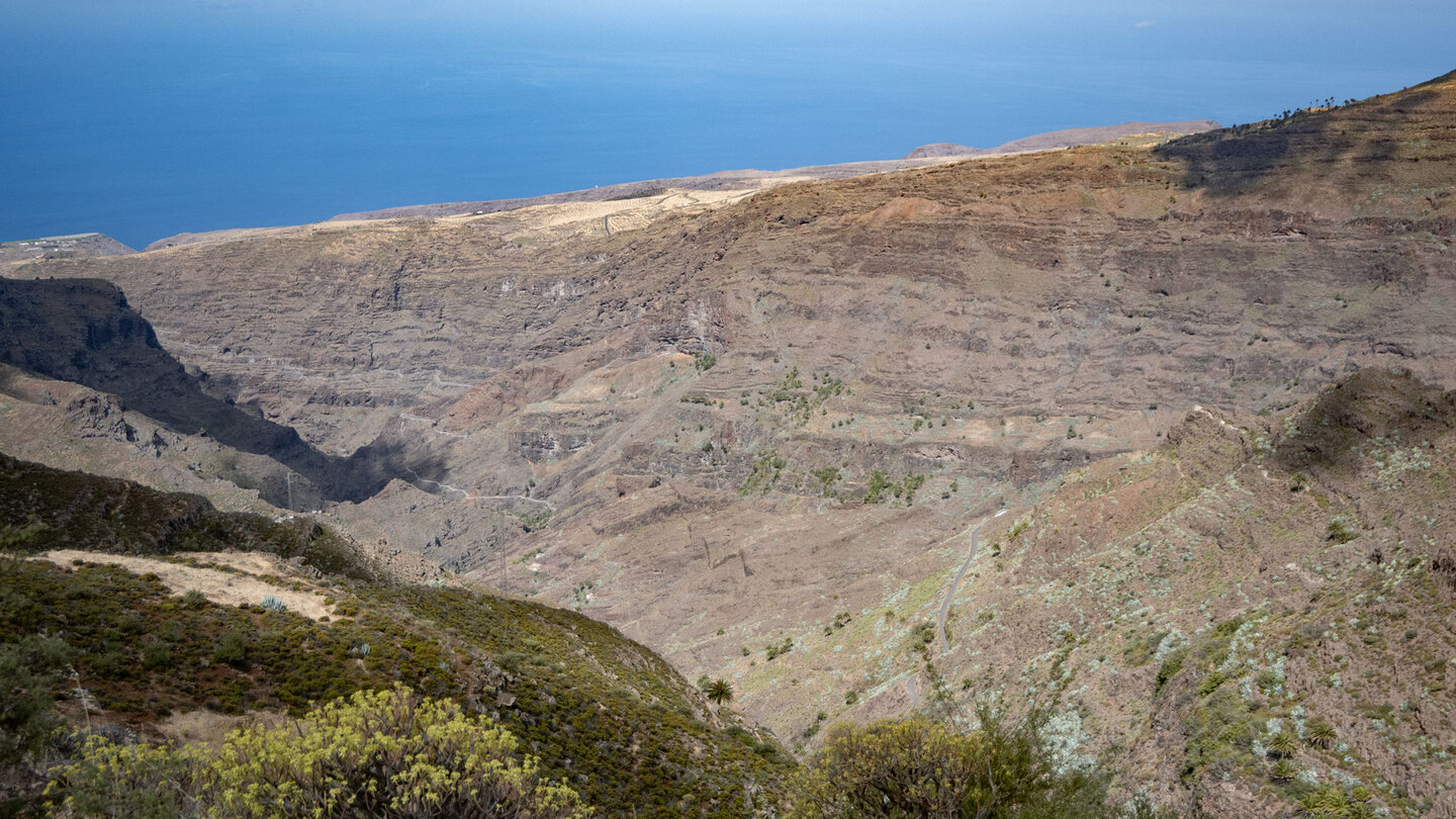 Blick in die Barranco Jina und der anschließenden Barranco Rajita