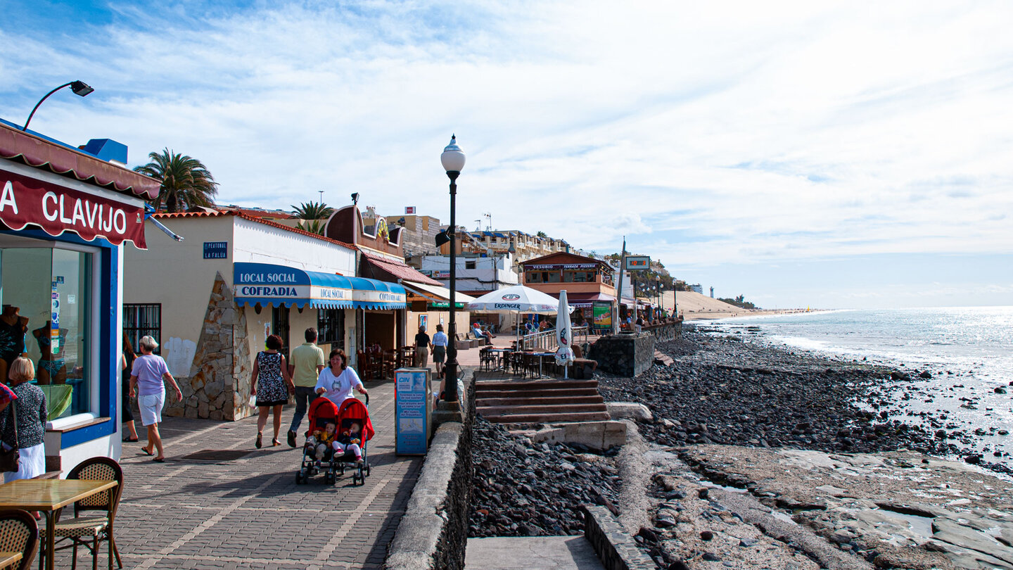 die Strandpromenade von Morro Jable auf Fuerteventura