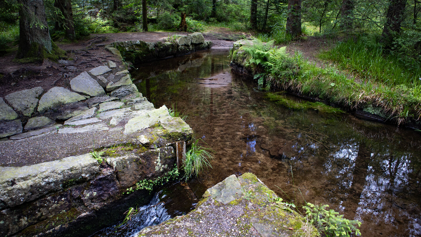 der Schwarzenbach speist den Sandsee