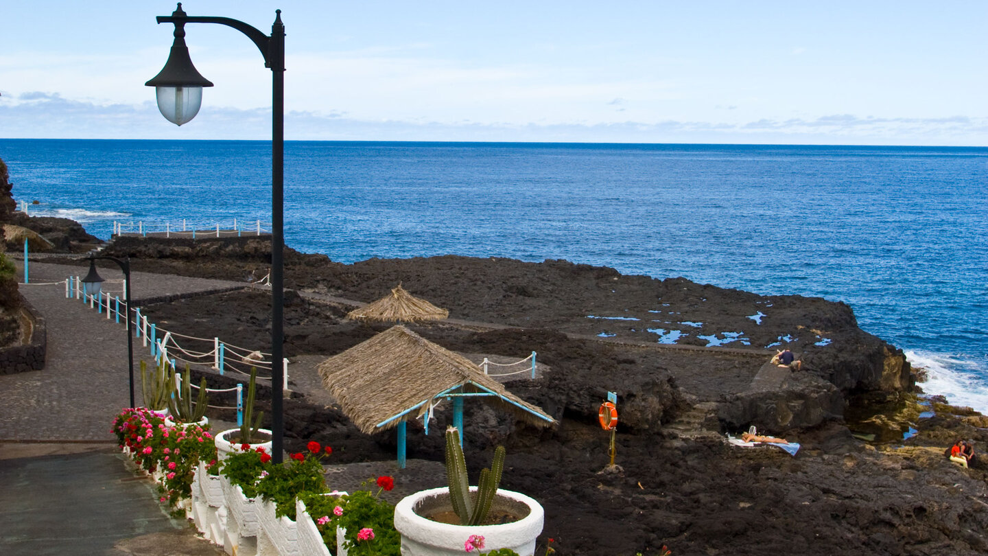 Weg zum Meerwasserschwimmbecken Piscinas del Charco Azul auf La Palma