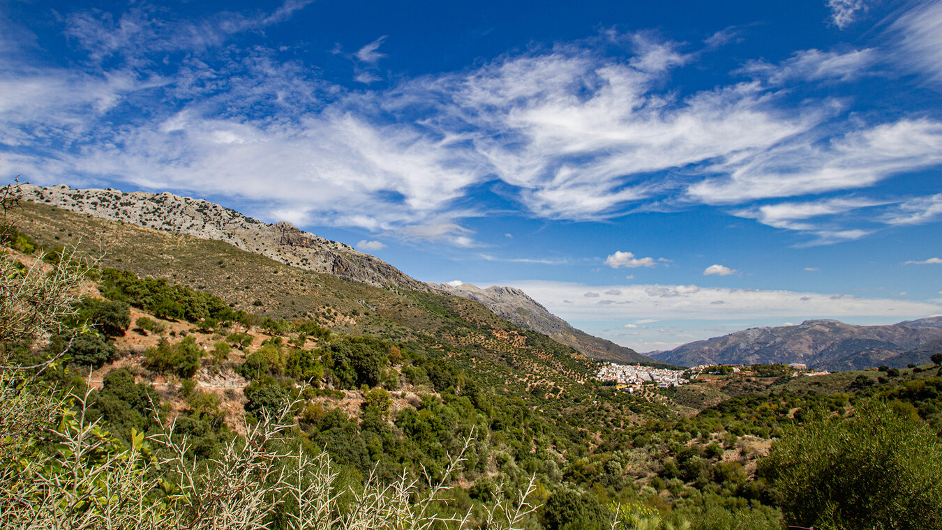 Cortes de la Frontera liegt inmitten der andalusischen Berglandschaft  | © Sunhikes