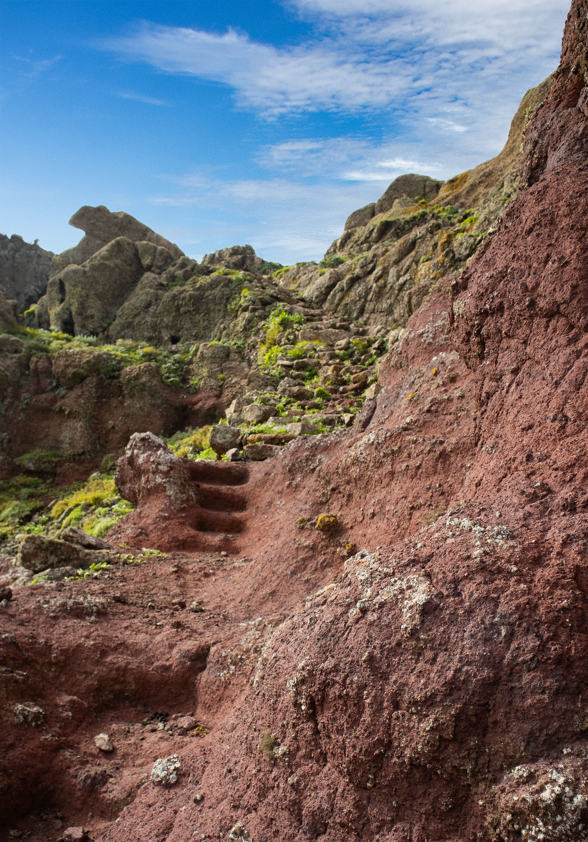 Felstreppen am Risco Steig im Teno-Gebrige | © Sunhikes