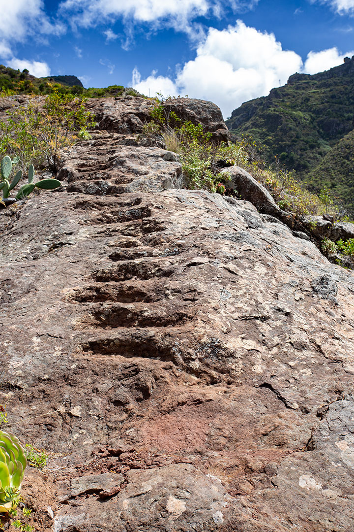 Felsstufen im Barranco del Rio | © Sunhikes