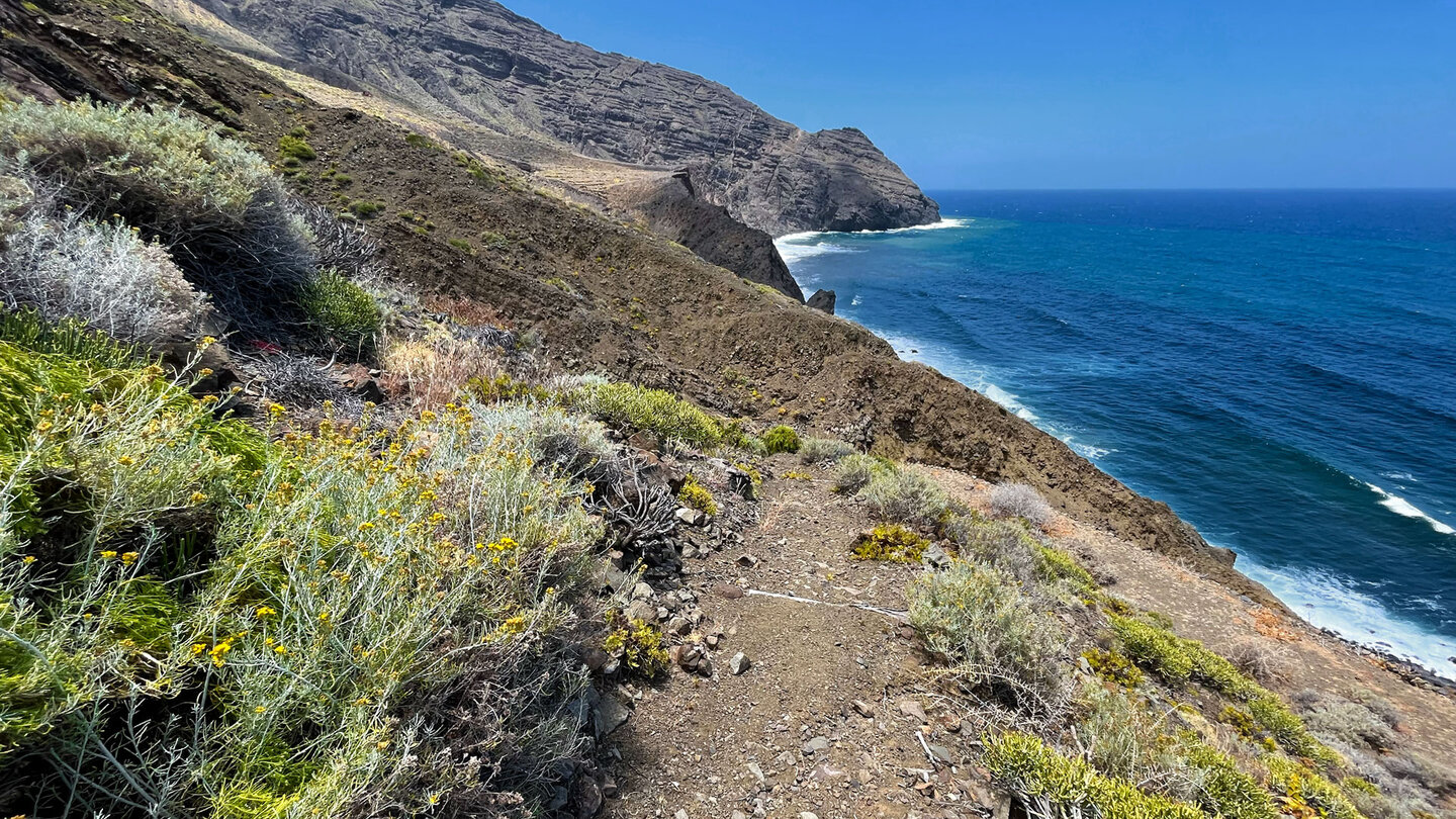 Wanderpfade mit Ausblicken entlang der Küste La Gomeras | © Sunhikes