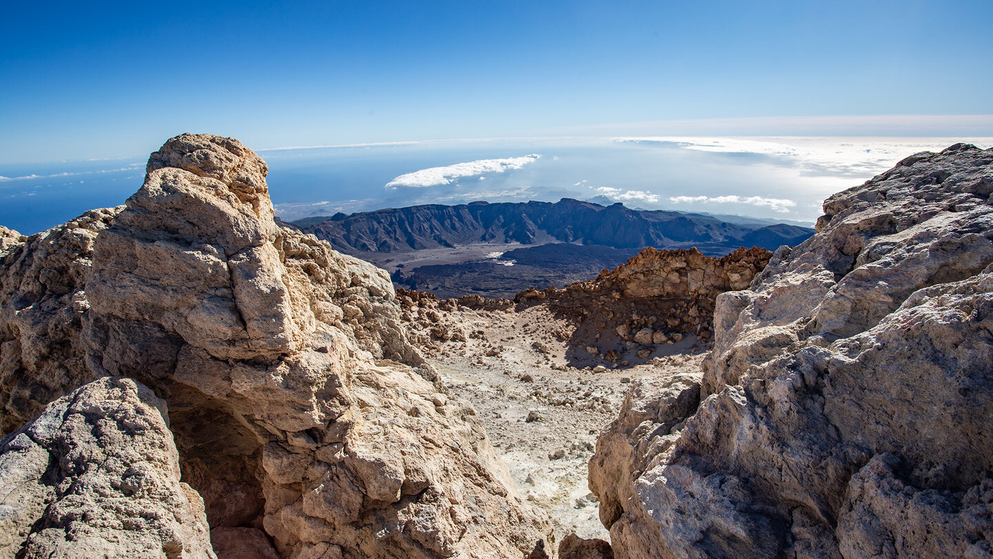 Ausblick vom Gipfelkrater des Pico del Teide  | © Sunhikes