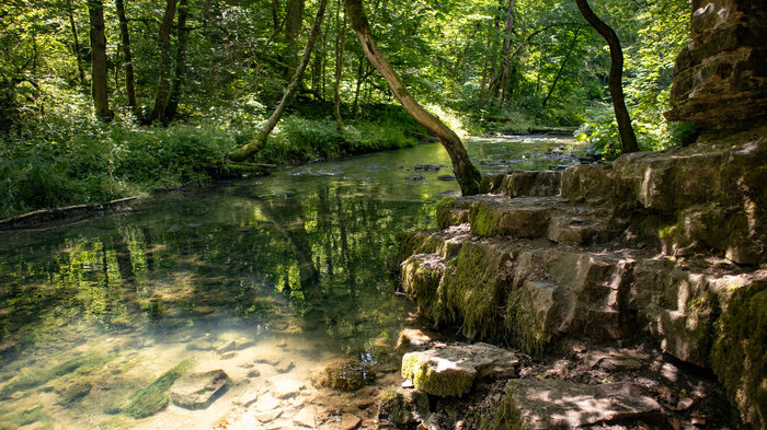 Wanderroute entlang der Gauchach | © Sunhikes